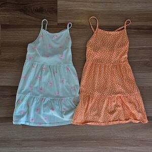 Kids Flamingo and Polka Dot Dresses